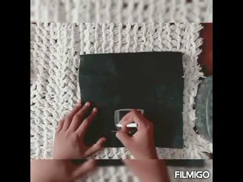 How to make a steaming Cup drawing on blacksheet (sukhpreet art)