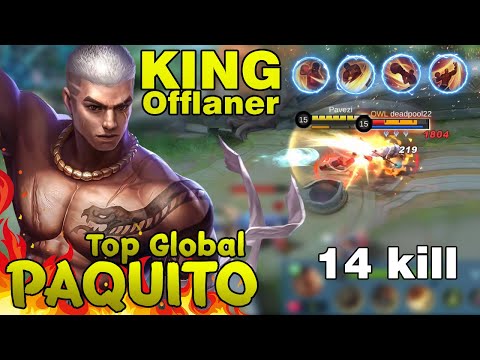KING Offlaner! Paquito New Meta | Best Build Paquito 2021 | Top Global Paquito - MLBB