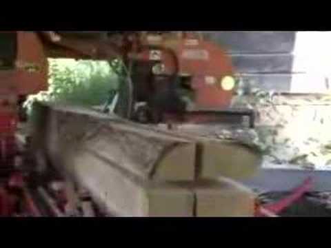 Quartersawing logs on the WoodMizer