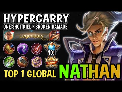 Supreme No.1 Nathan!! Top 1 Global Nathan Best Build 2021 - Mobile Legends