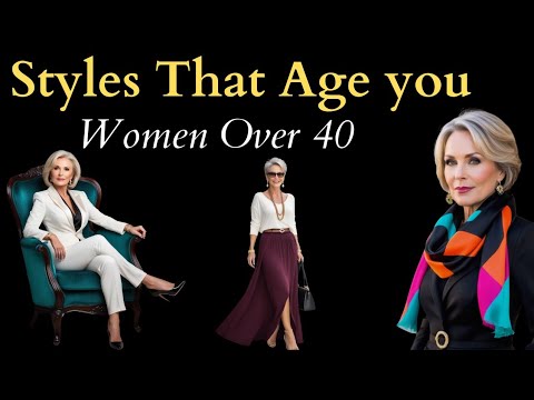 Style Mistakes that Age You - How Not To Look Frumpy Over 40