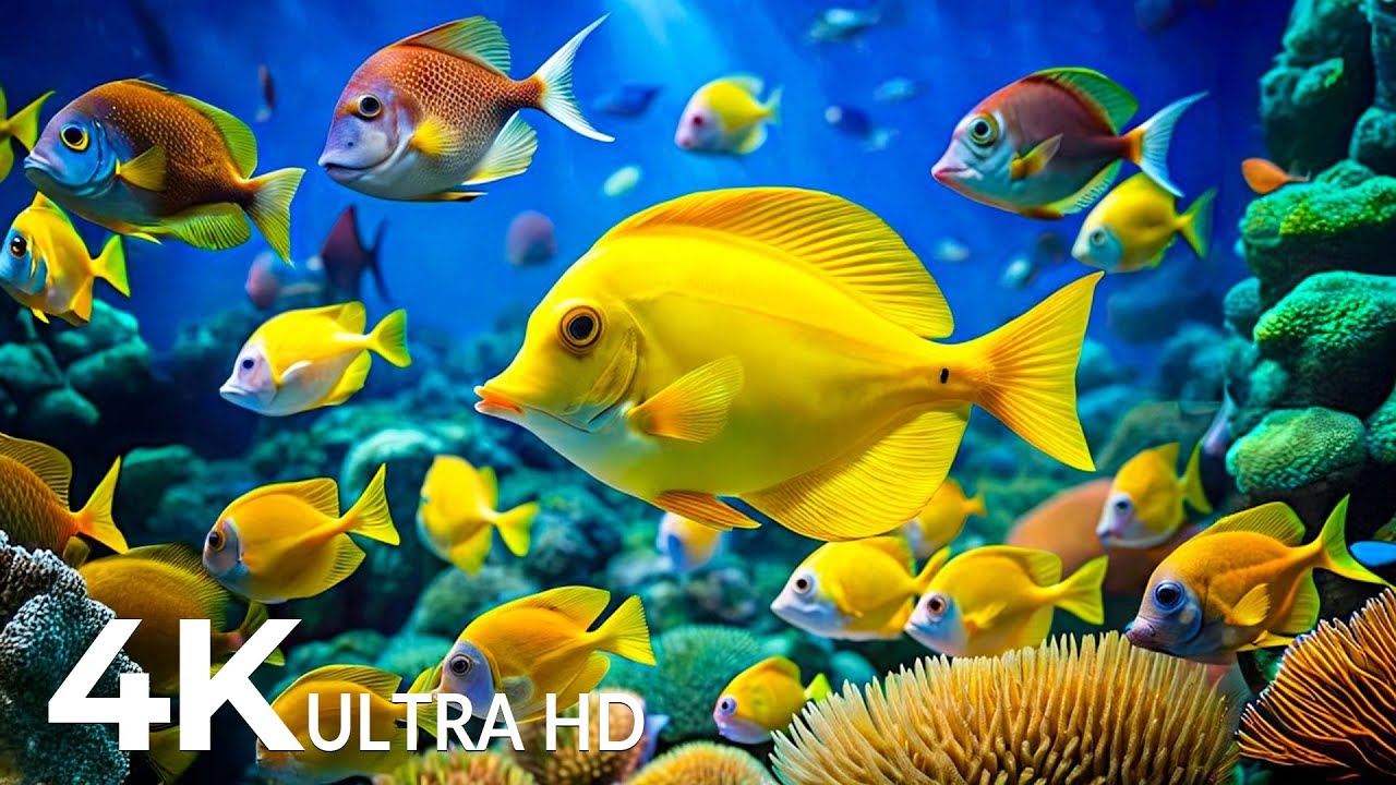 The Best 4K Aquarium - Dive Into The Mesmerizing Underwater Realm, Sea Jellyfish, Coral Reefs #9