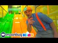 BLIPPI Visits Indoor Play Place LOL Kids Club Learn ABC 123 Moonbug Kids Fun Learning