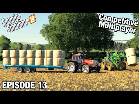 BUYING LAND & MOVING BALES Competitive Multiplayer FS19 - The Northern Coast with Daggerwin Ep 13