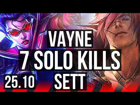VAYNE vs SETT (TOP) | Penta, 12/1/2, 7 solo kills, Legendary | EUW Diamond | 25.10