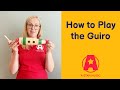 How to Play the Guiro | Music Teacher Resource | A-Star Fish Guiro