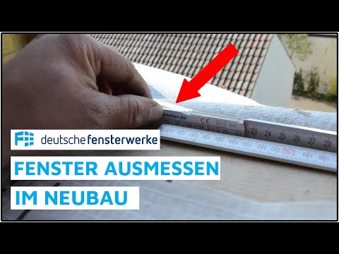 Fenster ausmessen im Neubau - so einfach geht's - deutsche-fensterwerke.de