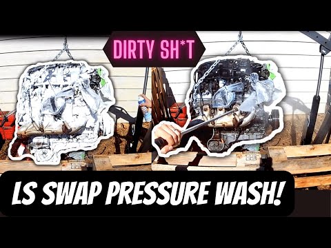 Pressure washing LS Engine - LS BOAT BUILD
