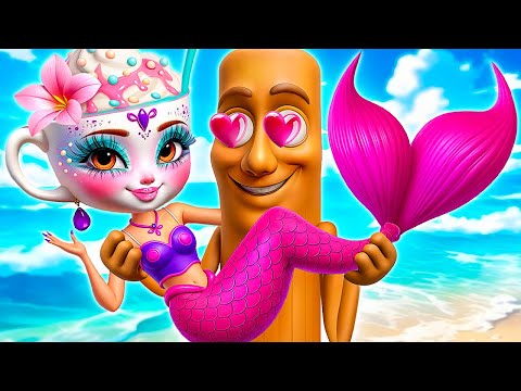 Ballerina Cappuccina Glow Up Into Mermaid! Extreme Italian Brainrot Makeover