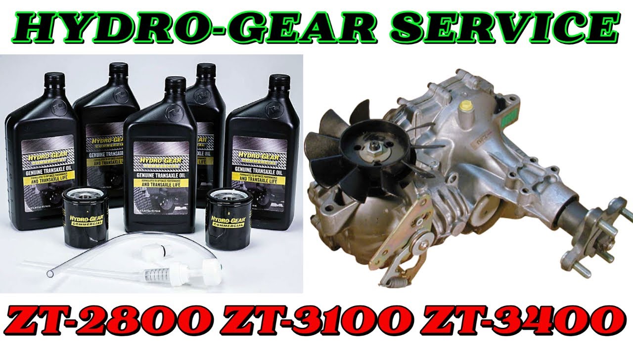 Hydro Gear ZT-2800, ZT-3100, ZT-3400 Service Hydrostat Oil/Filter Change