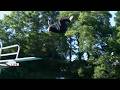Mike Marshall takes on the high dive on live television