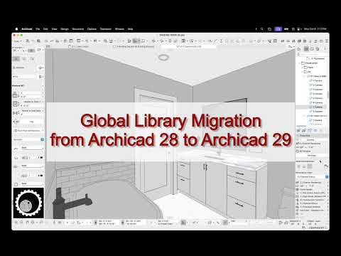 Archicad Tip #106: Global Library Migration from Archicad 28 to Archicad 29