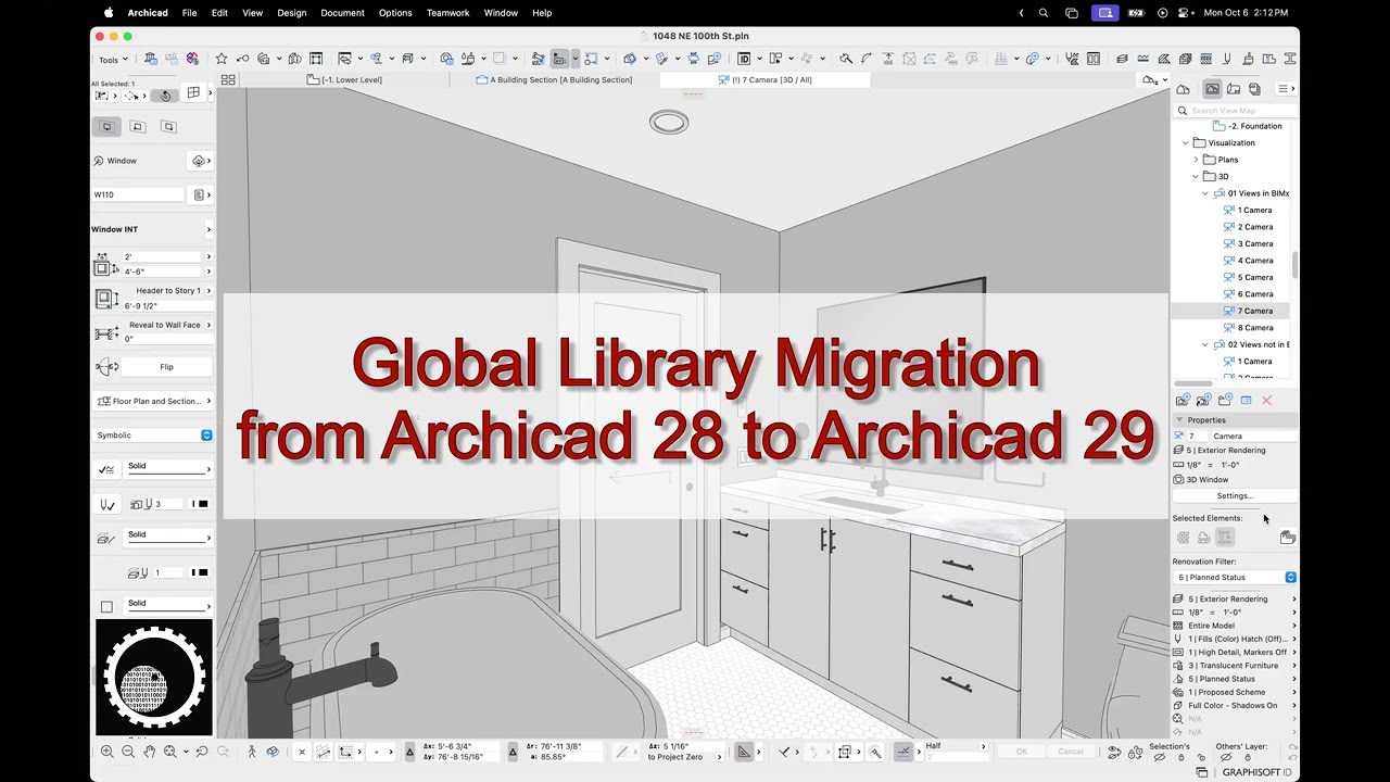 Archicad Tutorial #106: Global Library Migration from Archicad 28 to Archicad 29