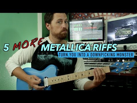 Five MORE Metallica Riffs To Improve Your Downpicking