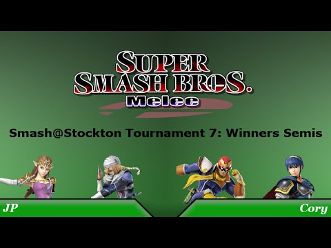 Smash@Stockton Melee Tournament 7 Winners Semis: JP (Sheik/Zelda) Vs. Cory (Falcon/Marth)