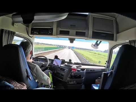 POV Truck driving - přes Polsko na hranice s ČR po dálnici A4