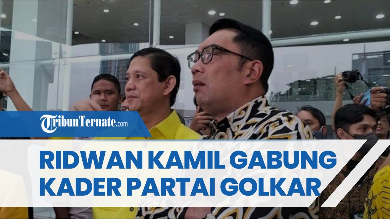 Ridwan Kamil jadi kader, Golkar menegaskan masih mengusung Airlangga di Pilpres 2024