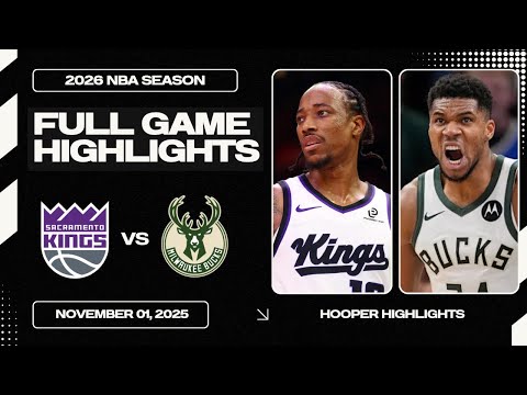 Milwaukee Bucks vs Sacramento Kings Full Game Highlights | Nov 1 | 2026 NBA Season