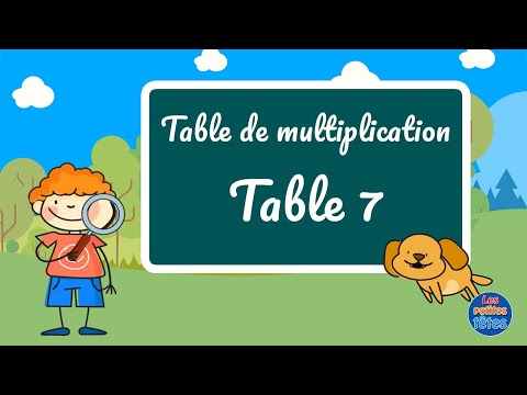 Table de multiplication de 7 + Exercices