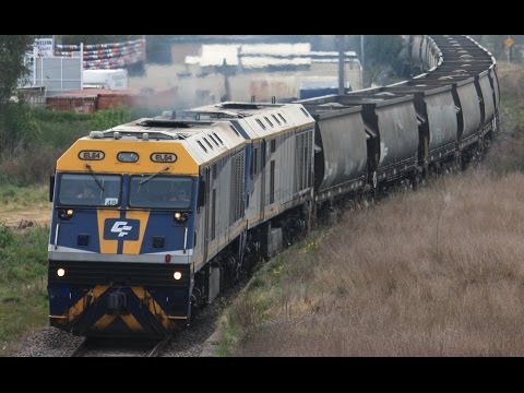 EL64 and EL62 on an empty Pelton Coal train at Weston