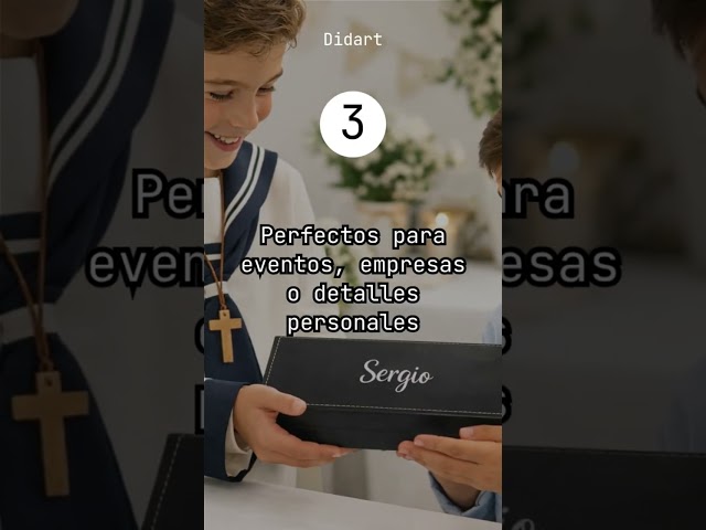 Vídeo relacionado con Didart Handmade Boli personalizado con nombre.Regalo Comunión Niño. Bolígrafo de madera con caja a juego, tinta azul.Regalo Comunión, Boda, Testigo, Padrino, Papá. Realizado en España. (madera arce)