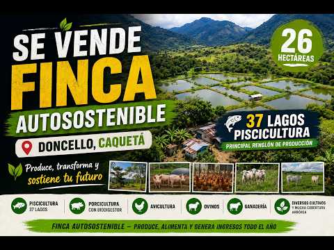 Se vende Finca Autosostenible en Doncello, Caquetá