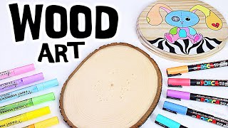 POSCA PEN PAINTING on WOOD! ((2 art pieces))