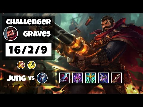 Graves vs Kindred NA Challenger JUNGLE (16/2/9) - v11.17