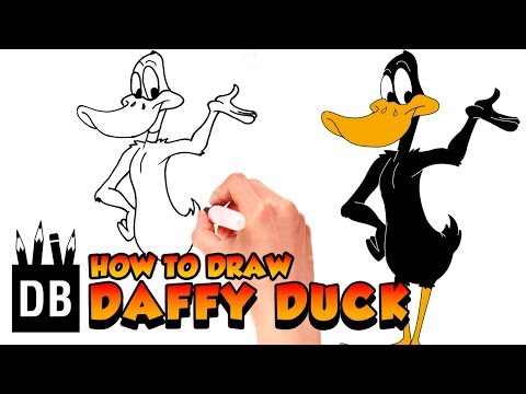 How to Draw Daffy Duck Step by Step – I'm Youtuber – Follow my videos ...