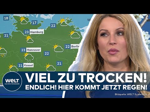 WETTER IN DEUTSCHLAND: Westen mit Starkregen und Gewitterzellen, Osten bleibt weiter trocken!