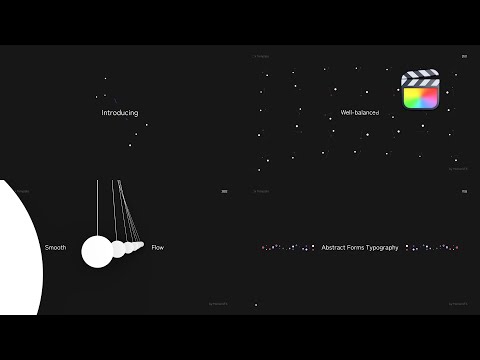 Abstract Forms Typography Modular Template for Final Cut Pro — MotionVFX