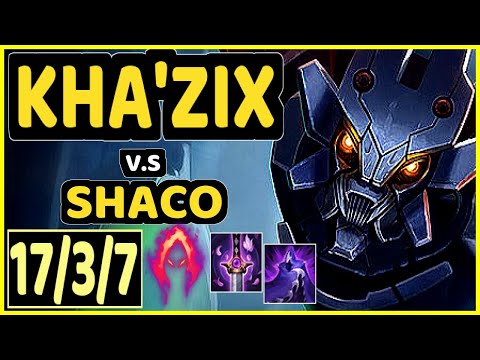 CINKROF (KHA'ZIX) vs SHACO - PENTAKILL 17/3/7 KDA JUNGLE GAMEPLAY - EUW Ranked GRANDMASTER