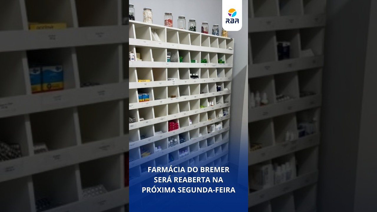 Farmácia do Bremer será reaberta na próxima segunda-feira
