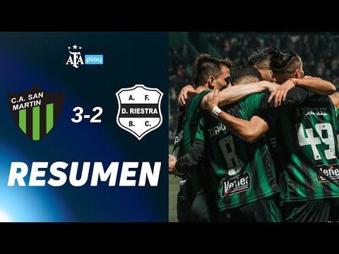 San Martín San Juan 3 vs. 2 Deportivo Riestra | #TorneoClausura2025 | Resumen | Fecha 2