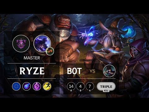 Ryze Bot vs Caitlyn - EUW Master Patch 9.19
