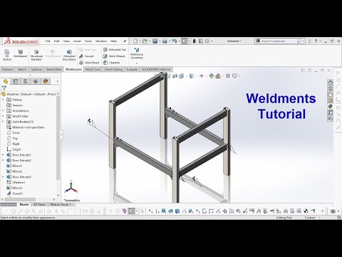Weldmate Joint in Solidworks || Solidworks Weldmate Tutorial