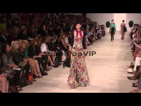 Models walk the runway at Ralph Lauren - Spring 2013 - Me...