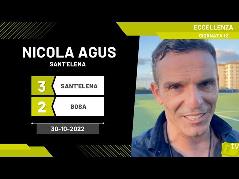 Nicola Agus allenatore Sant'Elena 30-10-2022 - Diario Sportivo