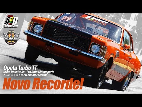 Opala Turbo | 7s951@303 km/h em 402 metros! Novo Recorde Velopark!