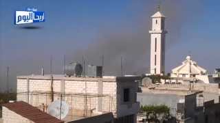 preview picture of video 'إدلب || أريحا : قرية كفرلاته لحظة القصف على القرية 26/7/2013'