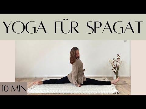 10 min Yoga für Spagat | inkl. Warm Up | Spagat Vorbereitung | Vinyasa Yoga Spagat | Spagat Flow