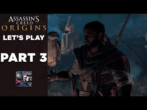 Assassin's Creed: Origins - Walkthrough / Let's Play (Blind) PS4 PRO - Part 3 "Hidden Tomb"