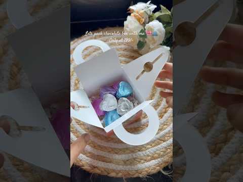 Chocolate box only at 199/-❤️ #diy chocolatebox #chocolateday # #chocolatehamper #chocolatemaking