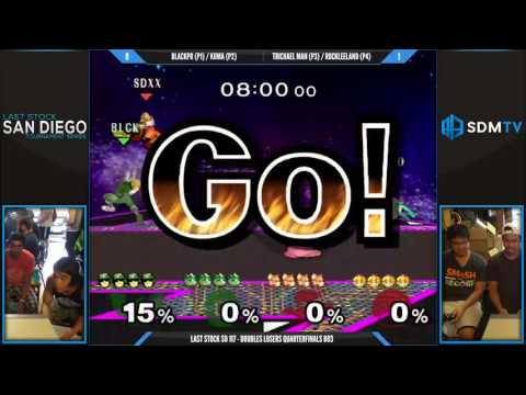 LSSD 117 - BlackPR & KumA vs. Trichael Man & RockLeeland - SSBM Losers Quarters - Smash Melee