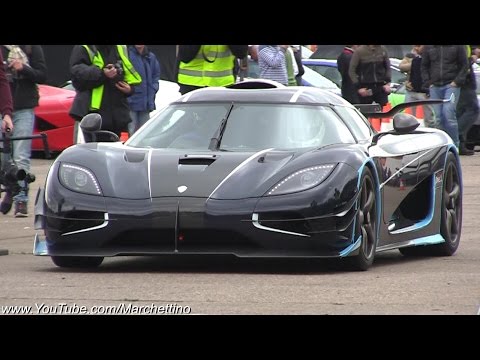 Koenigsegg One:1 FURIOUS Accelerations and Drag Racing
