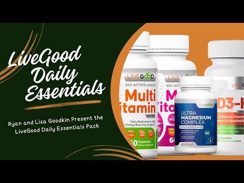 LiveGood Daily Essentials Product Pack Presentation With The Goodkins