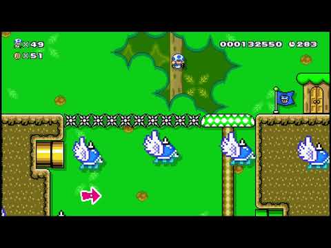 IV. Spike Top Pipe Drop | Super Mario Maker 2 (ID: 20V-QR2-JWG)