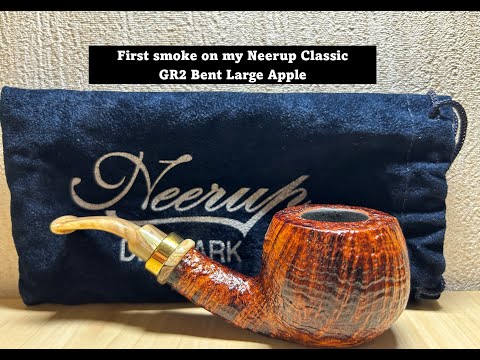 First smoke on my Neerup Classic Bent large apple + new pipe lighter +  South of France upcoming😎