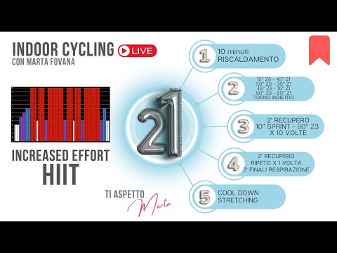 Indoor Cycling con Marta Fovana - HIIT - Lezione di Spinning 21