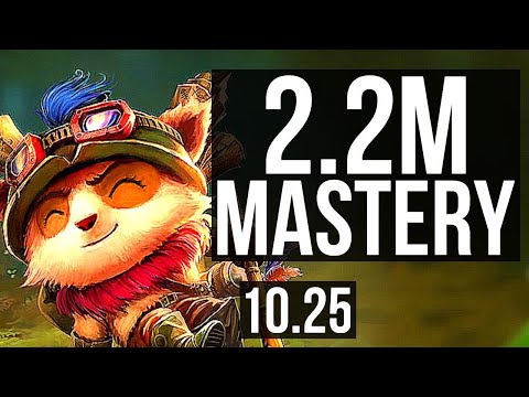 TEEMO vs JAX (TOP) | Rank 1 Teemo, 2.2M mastery, 800+ games | BR Challenger | v10.25